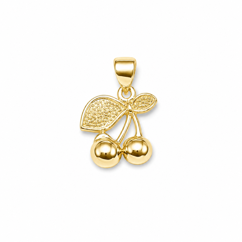 Golden Cherry Pendant