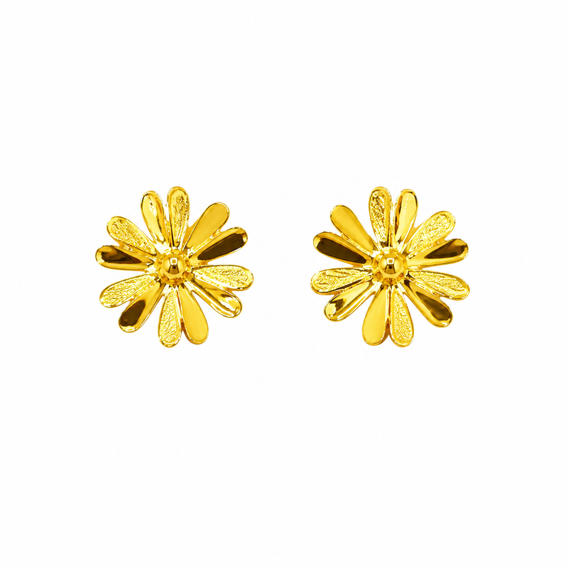 Golden Daisy Earrings