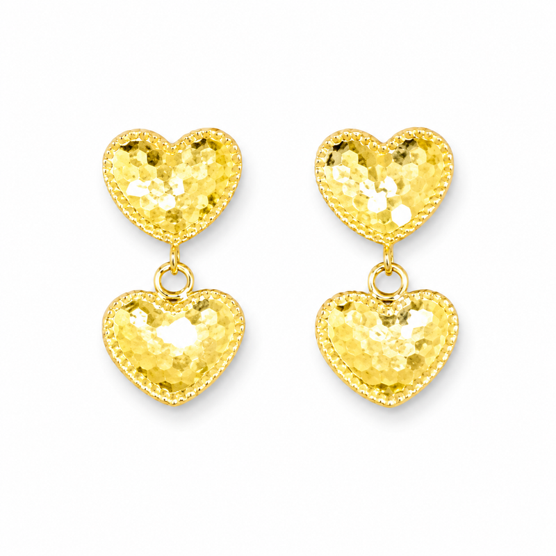 Double Heart Earrings
