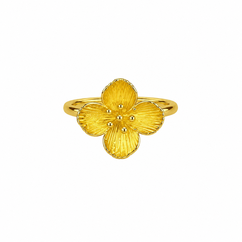 Golden Blossom Ring