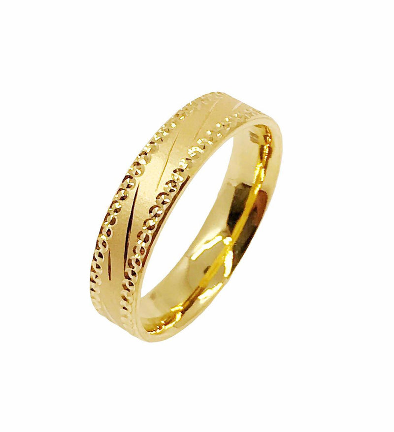 Studded Details Wedding Band